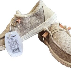 Hey Dude Wendy Women’s Warmth Slip-on Shoe Sz W12 Color Natural.